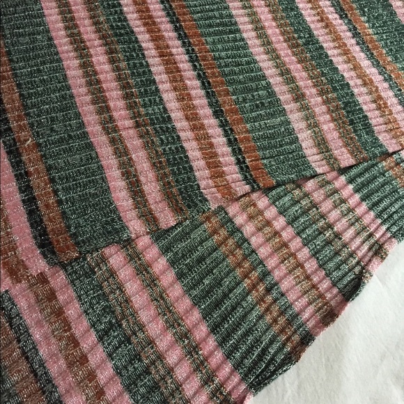 NWT zara metallic fall striped scarf/wrap - Picture 3 of 3